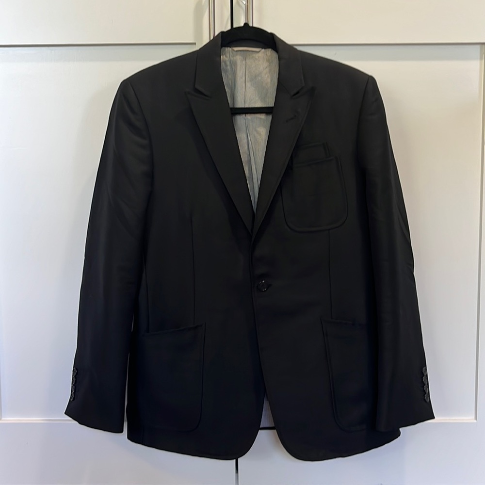 LORIS DIRAN NYC Hand-Tailored Winter Collection Peak Lapel Suit 100% Wool